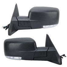 Left+Right Textured Black Power Heated Mirror Assembly For Dodge Ram 1500 2500 3500 2013-2018