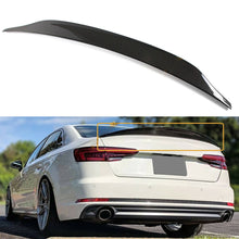 Real Carbon Fiber Rear Trunk Spoiler For AUDI A4 B9 Sedan 2017-2024