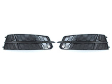 Black Fog Light Cover Grill for AUDI A6 C7.5 S-line S6 2016-2018