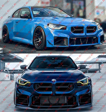 For 2023-2026 BMW G87 M2 CSL Style Gloss Black Front Upper Nose Kidney Grill Grille