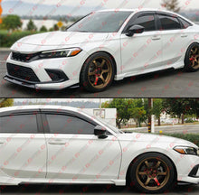 For 2022-2024 Honda Civic 11th GF Bodykit Pearl White Black Front Bumper Lip Kit