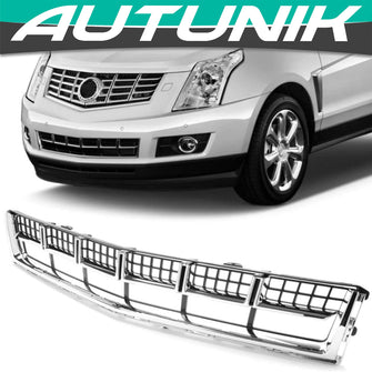 Chrome Front Bumper Lower Grille For 2013-2016 Cadillac SRX