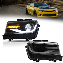 LED Projector Dual Beam Headlights For Chevrolet Chevy Camaro 2014-2015 (Bulbs NOT Included)