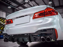 Gloss Black Rear Diffuser w/ Dual Exhaust Tips for BMW G30 520i 530i 540i M-Sport 2017-2019-2023