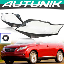 For 2009-2011 Lexus RX350 RX450 RX270 Headlight Headlamp Lens Shell CoverPair
