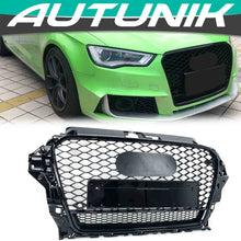 RS3 Style Honeycomb Black Front Grill For AUDI A3 8V S3 2013-2016 fg121
