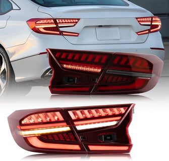 Full LED Red Tail Light For Honda Accord 2018-2022 Rear Lamp Assembly