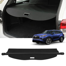 Retractable Rear Cargo Cover For Toyota Highlander 2020–2025 Trunk Luggage Shade
