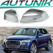 Chrome Mirror Cover Caps Replace For AUDI Q5 SQ5 Q7 SQ7 2018-2025 WITHOUT blind spot assist light