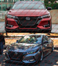 For 2020-2023 Nissan Sentra Front Bumper Bezel Cover Dual Color Sequential LED DRL