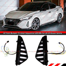 For 2024-2025 Nissan Sentra V2 Tri-Color LED DRL Sequential Day Time Running Light