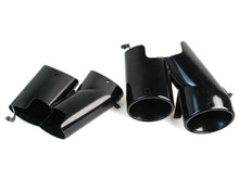 Gloss Black 4" Quad Staggered Exhaust Tips For Honda Accord 4dr Sedan 2018-2022