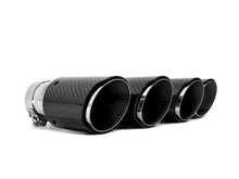 65mm Inlet Dual Carbon Exhaust Tips Replace for BMW Audi Mercedes Models