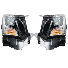 Pair Front Lamps Headlight Headlamp Halogen Chrome for 2013-2018 Cadillac ATS