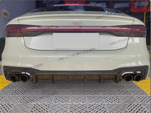 Gloss Black Rear Diffuser & Exhaust Tips for Audi A7 C8 S-line 2019-2024 di85