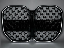 Black Diamond Front Bumper Grille w/ LED Light for BMW 4 Series G22 G23 430i M440i 2021-2026