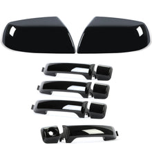Glossy Black Mirror Cover Caps & Door Handle For Toyota Tundra Sequoia 2011-2019
