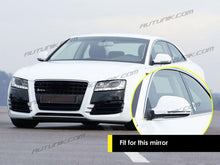 Chrome Mirror Cover Caps Replace For Aud A4 B8 S4 A5 8T S5 w/o Lane Assist 2009-2012cmc2