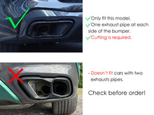 Gloss Black Exhaust Tips Replace for BMW X5 G05 X6 G06 X7 G07 40i Models