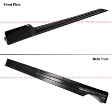 For 19-25 BMW X7 G07 GT Winglet Style Gloss Black Side Skirt Extension Splitter