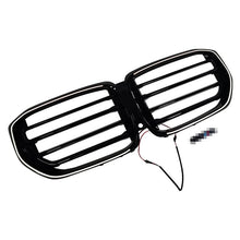 Glossy Black Front Grille Bumper Kidney Grill w/ LED Light For 2024-2026 BMW X5 G05