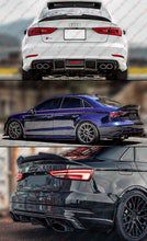 For 2014-2020 Audi A3 S3 RS3 V8 Sedan Gloss Black Rear Trunk Spoiler Wing