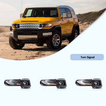 LED Headlights W/ Silvery Grille for Toyota Fj Cruiser 2007-2013 2014 2015