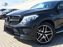 Glossy Black Front Bumper Lip Spoiler Molding Trim For Mercedes GLE C292 GLE43 AMG 2016-2019 di108