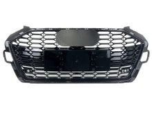 RS4 Style Honeycomb Black Front Grille for 2020-2024 Audi A4 B9 Sline S4