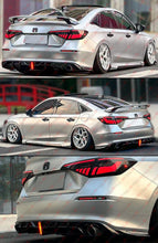 Gloss Black Rear Bumper Diffuser w/ LED fit for 2022-2025 Honda Civic SEDAN