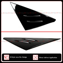 For 2022-2025 Civic Hatchback Type R FL5 M Style Gloss Black Side Window Louver