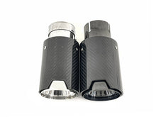 Carbon fiber Exhaust Tips 65mm Inlet Muffler Pipes Fit for BMW