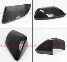 Dry Carbon Fiber Side Mirror Cover Caps Overlay w/o Lights For 2024-2025 Ford Mustang Coupe