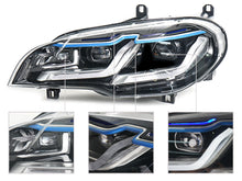 LED Headlight DRL Turn Signal Lamp Assembly For 2007-2013 BMW X5 E70 HID/Xenon w/o AFS