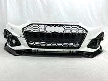 Glossy Black Front Lip Splitters for AUDI A4 B9 S line 2021-2023