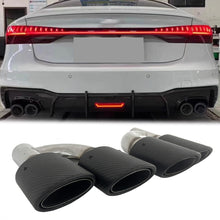 Akrapovic Dual Matte Carbon Exhaust Pipe Tips for Audi A4 A5 A6 A7 Modifications