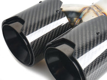 Black Carbon Fiber Stainless Exhaust Tips For 2019-2025 BMW G20 M340i G42 M440i G23 G26 M220i