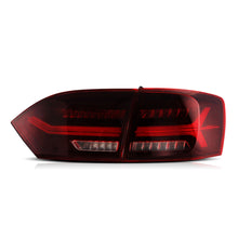 Red LED Tail Lights For 2011-2014 Volkswagen VW Jetta MK6 W/Sequential Signal Turn