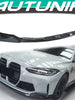 Carbon Fiber Look Front Bumper Lip for BMW M3 G80 M4 G82 2021-2024