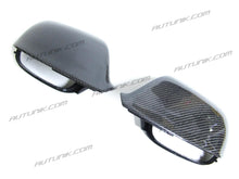 Real Carbon Fiber Side Mirror Cover Caps Replacement For AUDI Q5 SQ5 8R Q7 SQ7 No Lane Assist od22