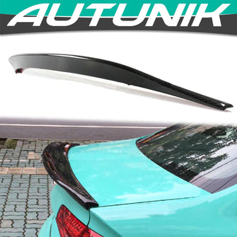 Real Carbon Fiber Rear Trunk Spoiler For AUDI A4 B9 Sedan 2017-2024