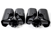 Pair for 2020-2026 Land Rover Defender 90/110 3.0L Black Quad Exhaust Tips Kahn Style