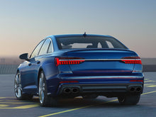 Rear Diffuser + Black Exhaust Tips For Audi A6 C8 S6 S-Line 2019-2023 di133