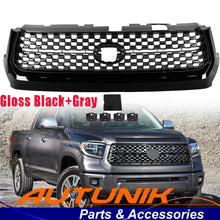 Fit For Toyota Tundra 2014-2021 TRD Style Front Bumper Grille Gloss Black & Gray