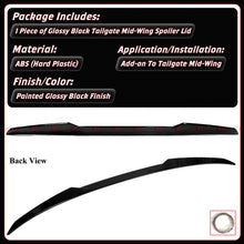 For 2025-2026 BMW X3 G45  VS Style Gloss Black High Kick Rear Mid Wing Lid Spoiler