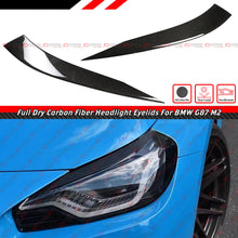 For 2023-2025 BMW G87 M2 Dry Carbon Fiber Headlight Eyelid Eyebrow Trim Cover Accent