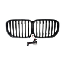 For 2019-2023 BMW X5 G05 Gloss Black Front Grille Grill Mesh w/ LED Lights