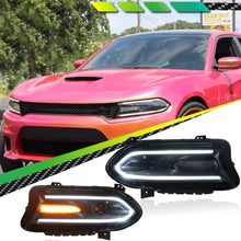 LED Head lights Front Lamps DRL Turn Signal Dodge War Horse Charger 2015-2020