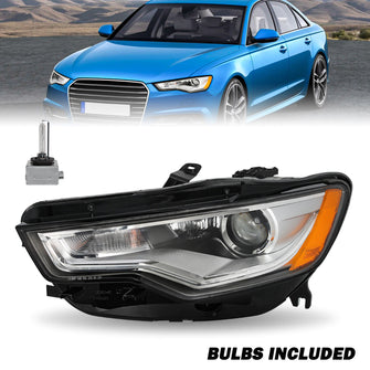 Driver Side HID Projector Headlight For 2012-2015 Audi A6 S6 (HID/Xenon w/o AFS Model）