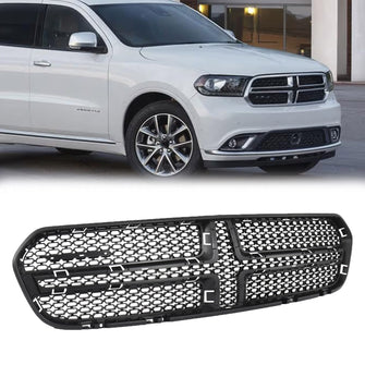 Black Front Bumper Textured Upper Grille For 2014-2020 Dodge Durango CH1202104